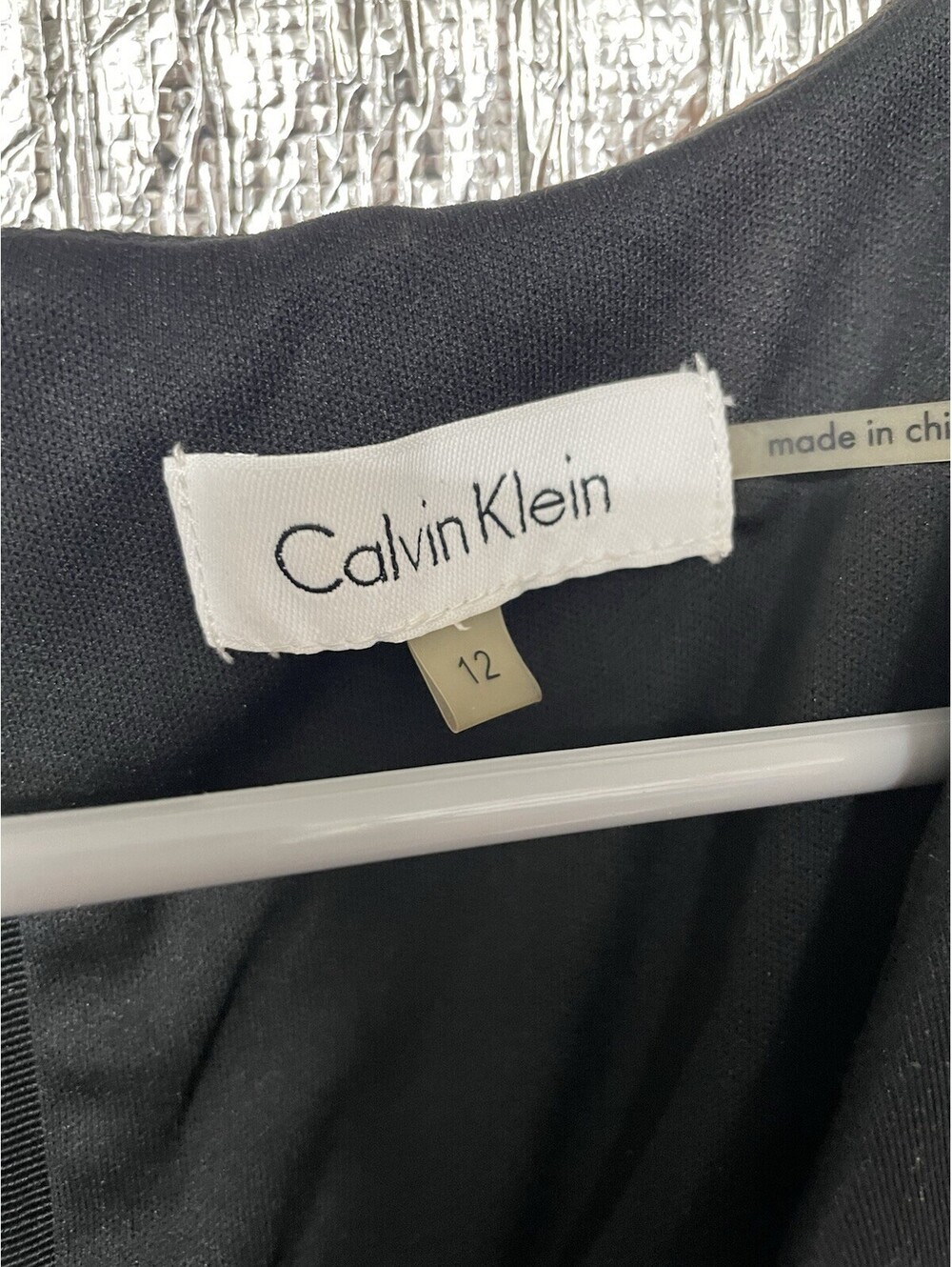Calvin Klein Sleeveless Dress Black, Cream, Pink Size 12 - Picture 2 of 7